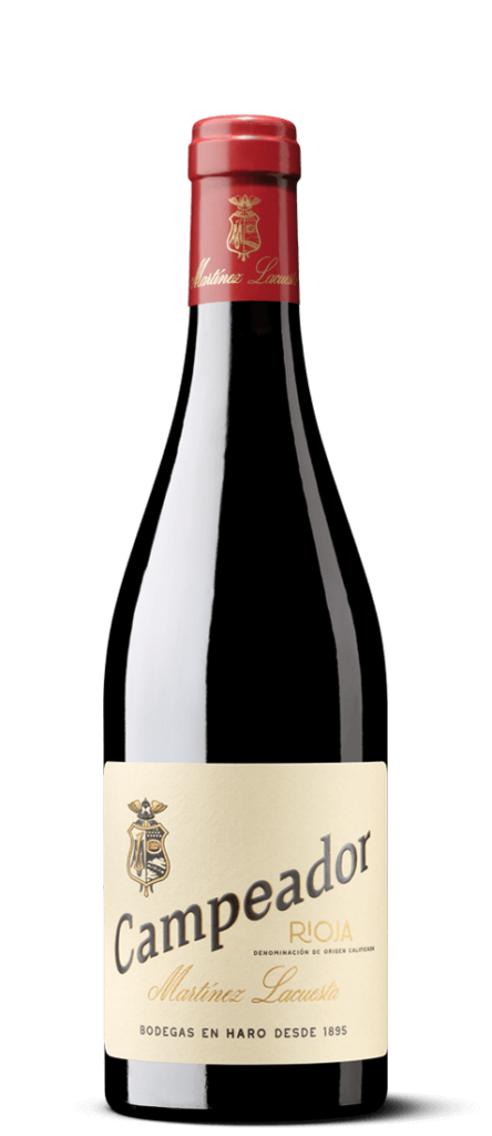 Bottle of Campeador Reserva 2015 red wine from Bodegas Martínez Lacuesta